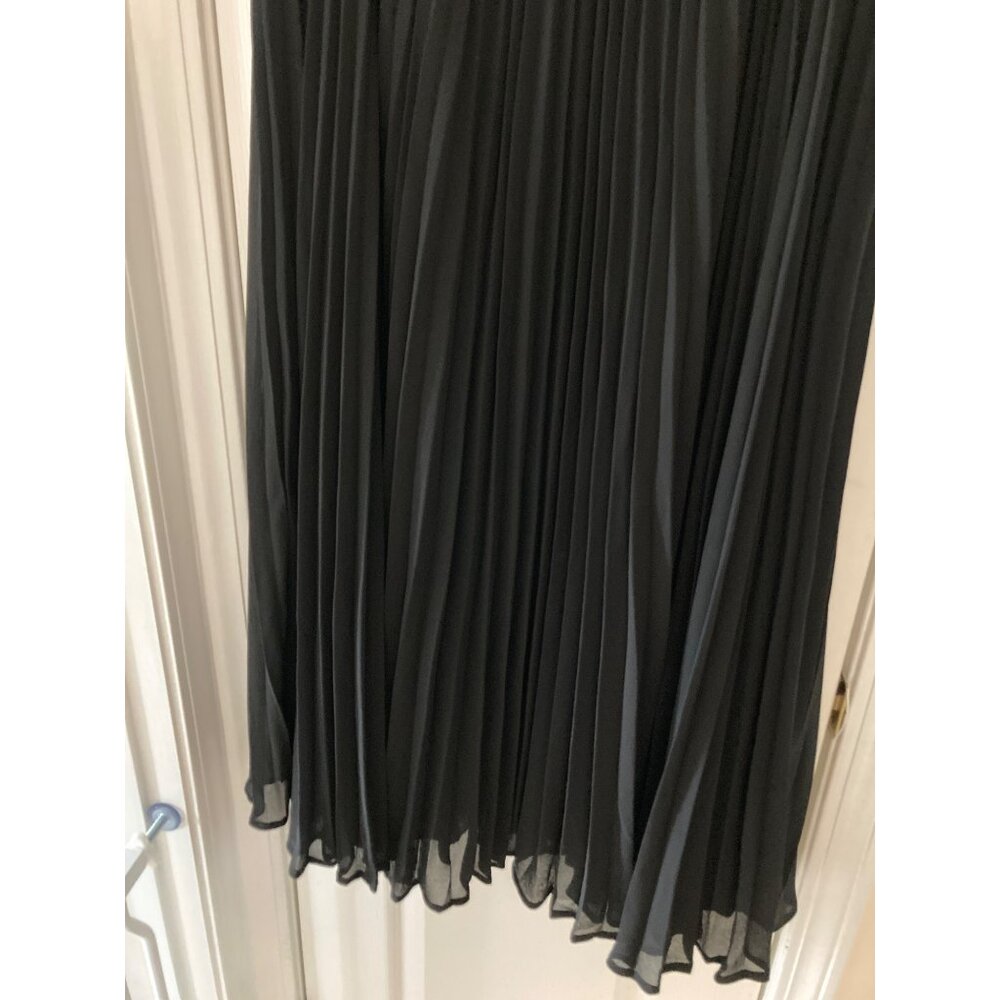 NWT MICHAEL KORS WOMENS PLEATED SLIT MIDI SKIR BLACK XL - Picture 5 of 6